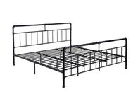 Best selling furniture industrial pipe black extra large steel metal bed frame
