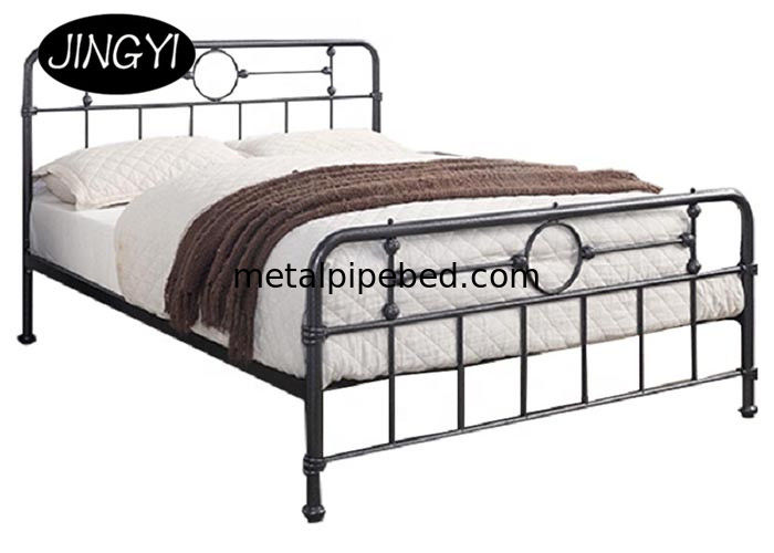 Industrial Piping Design Wrought Iron ODM Luxury King Bed Frame